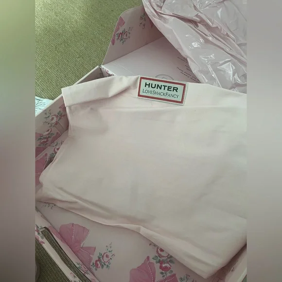 Love shack fancy collab x Hunter rainboots - sz 5 big kids - Picture 13 of 15